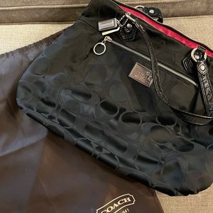 Coach handbag with dust cover